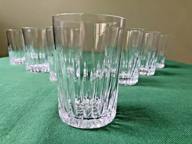 7 anciens verres gobelets en cristal