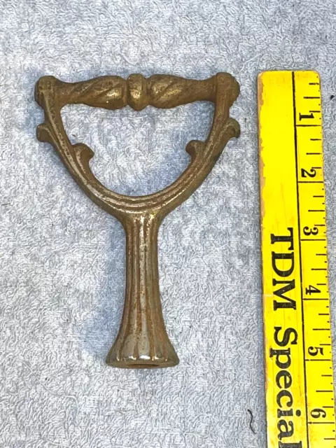 Cast Iron LAMP LIGHT FINIAL "Handle" shaped REPLACEMENT PART Art Deco Victorian
