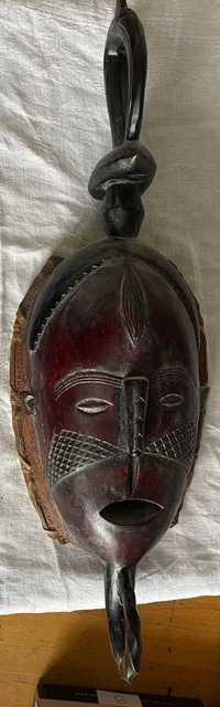 ANCIEN MASQUE DE CHOUETTE - Bois - PÈRE - Congo RDC