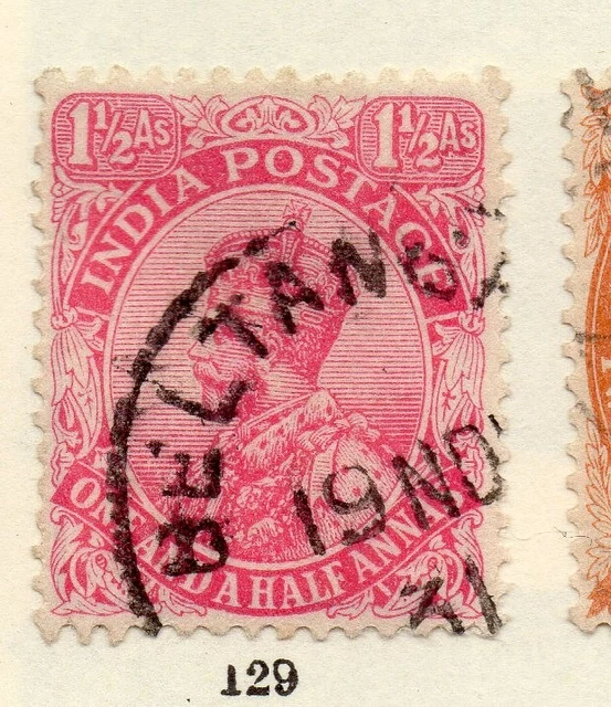 India 1911 Early Issue Fine Used 1.5a. NW-256548