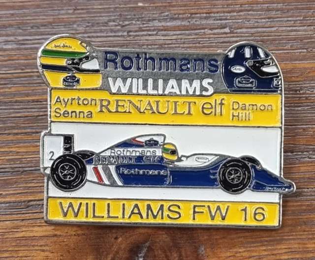 Maillot Williams Renault Rothmans F1 Ayrton Senna Années 90 - Taille XL - Vintage