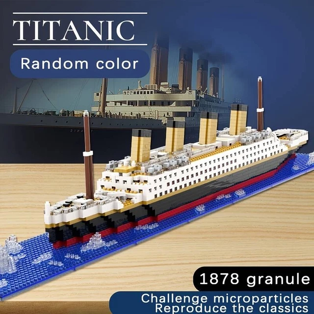 Titanic In Der Flasche Bausatz – Mit LED-Beleuchtung, 1000 Teile & Display-Ständer