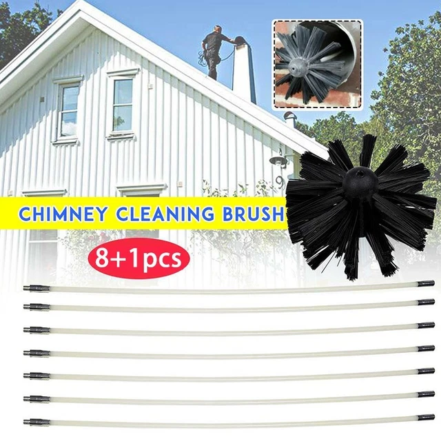 Sweep Rotary Fireplaces Inner Wall Cleaning Brush Chimney Brush Accessories