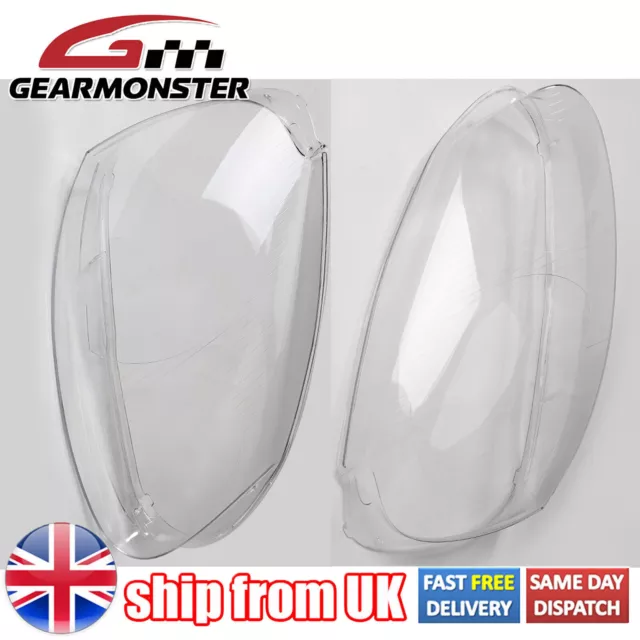 For VW Golf MK5 2005-2009 Pair Car Headlight Lens Cover Left + Right