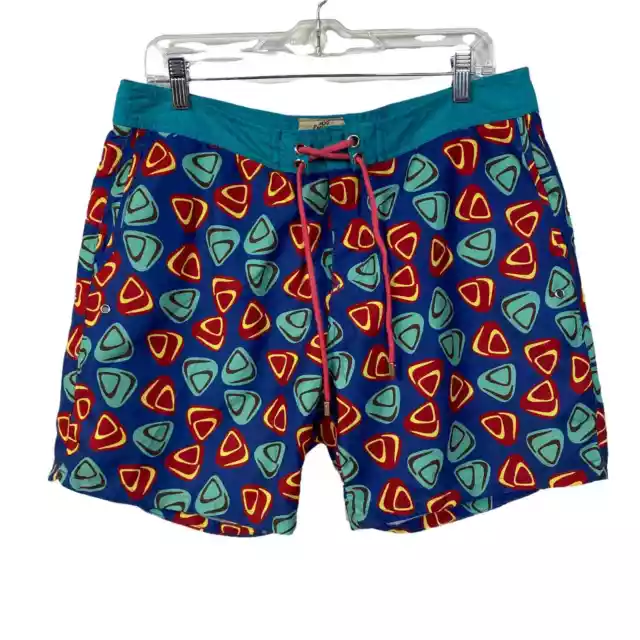 Men's MR. SWIM Sz 34 Swim Trunks Shorts Pockets Blue