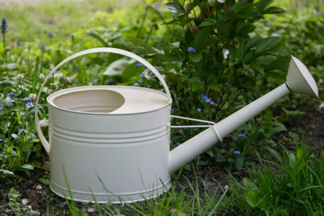 Gießkanne 5 Liter Creme Metall Zinkkanne Verzinkt Zink Kanne 1015 Wasserkanne