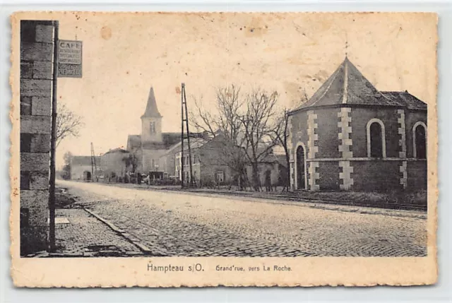 Belgique - HAMPTEAU Hotton (Prov. Lux.) Grand'rue, vers La Roche