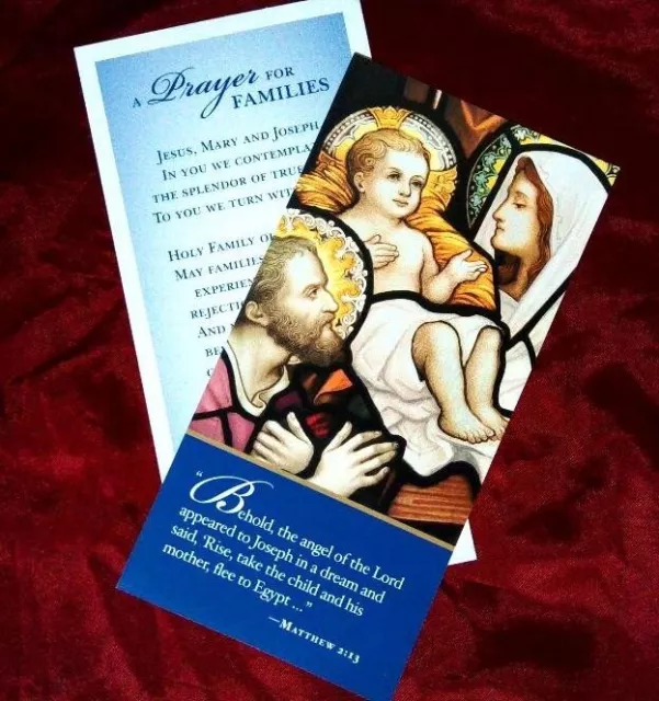 Christmas Holy Card Holy Family Nativity Jesus Mary Joseph Angels etc #11