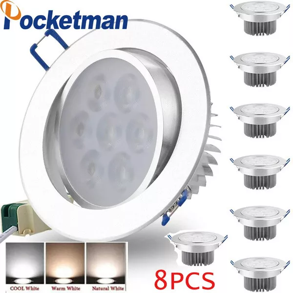 4/10PC 5/7W Recessed Downlight Led Ceiling Lamp 220V 110V Spot Light with Driver