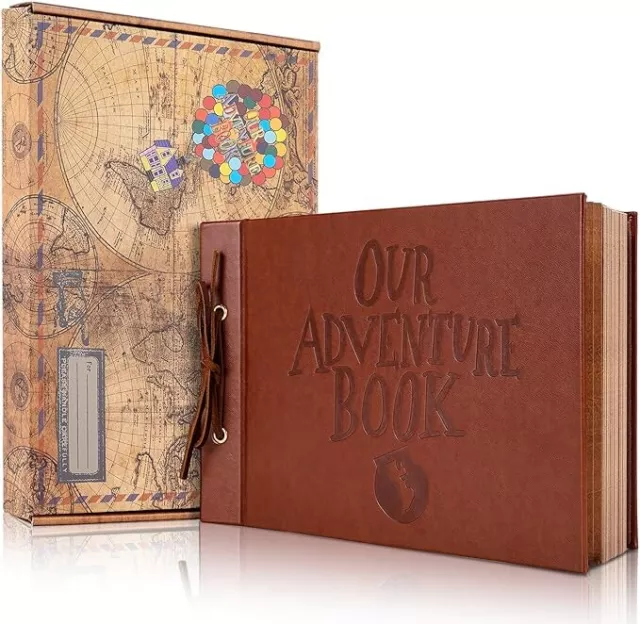 Vintage Photo Album Scrapbook Our Adventure Book Memory Anniversary DIY Gift UK