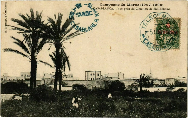 CPA AK CASABLANCA view taken from the Sidi-Belioud Cemetery MOROCCO (824508)