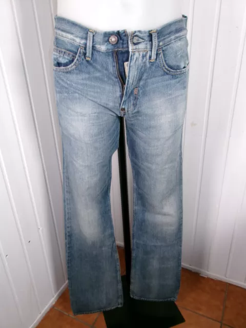 Pantalon Jeans bleu taille normale droit MELTIN POT New older W31 L34 40 délavé