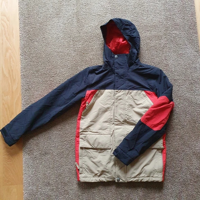 Burton Xxs Snow Jacket  Ski Snowboard Jacke Rot Schwarz Beige Dryride