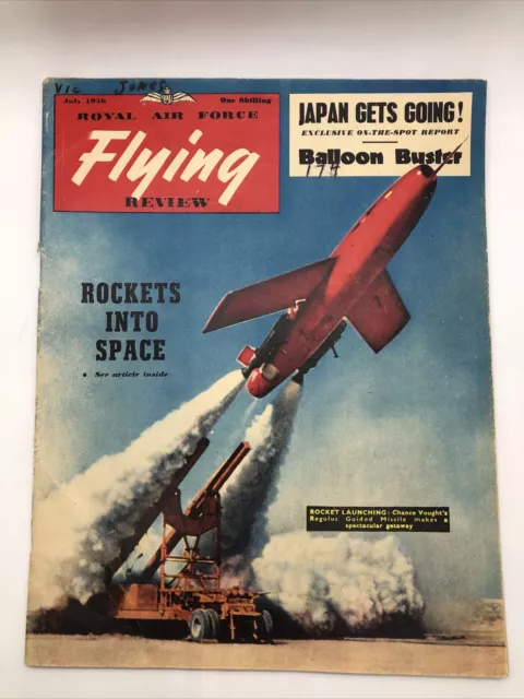 Royal Air Force RAF Flying Review Magazine July 1956 Japan - Rockets into Space