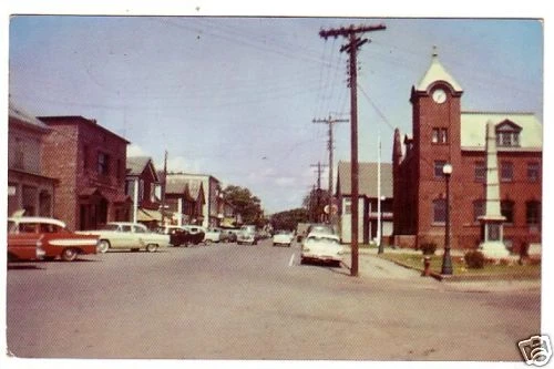 Parrsboro Nova Scotia Main Street Scene Chrome 1960's