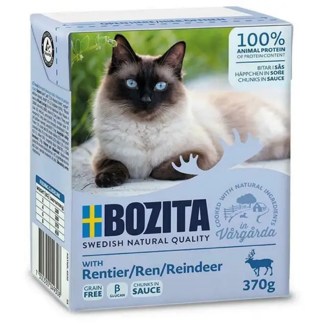 Bozita Pieces Sauce à la viande de renne 370g nourriture pour chat