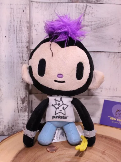 Tokidoki Punkstar Maxx Monkey plush New, No Tag