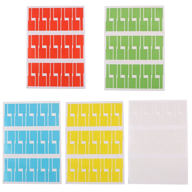 Cable Incomer Sticker 30PCS/SHEET SELF-ADHESIVE CABLE Sticker Waterproof Identification ...
