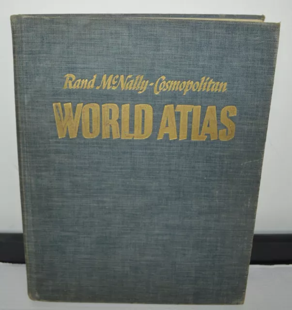 Rand Mcnally Cosmopolitan World Atlas 1953