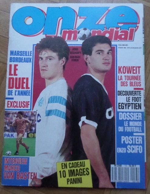 Magazine Onze Mondial 13 Février 1990 Complet Fiches Poster 10 Panini