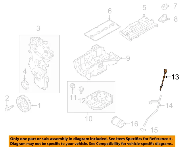 NISSAN OEM 13-19 Sentra EngineTransaxle Engine Parts-Dipstick 111403RC0A