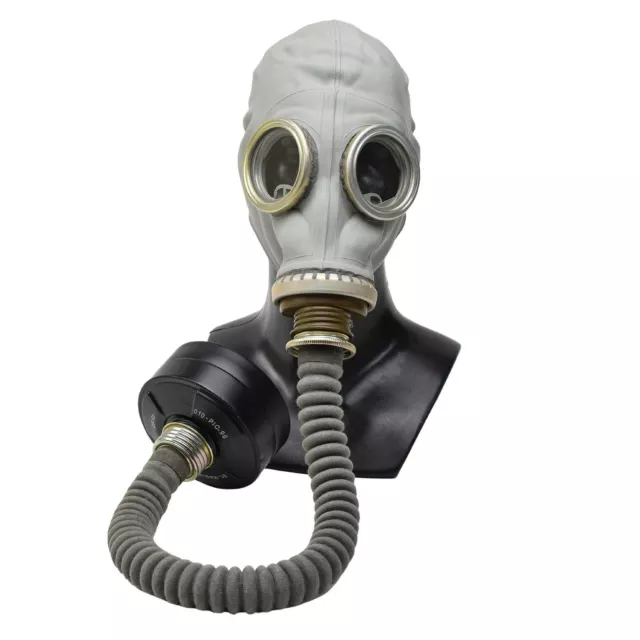 Cold war era Soviet military gas mask GP-5 Grey hose w black NATO Modern Filter