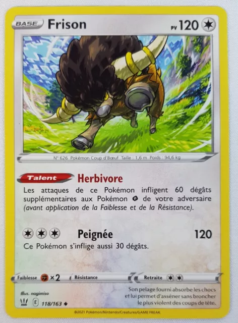 Carte Pokemon Frison 118/163 ◆ Styles de Combat FR ©