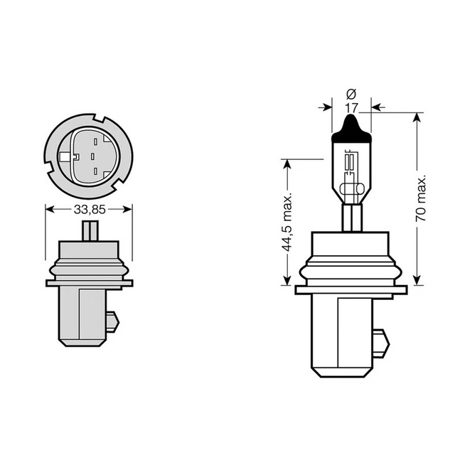 General Electric Lampada Ge Hb5 12v 65/55 Px29T