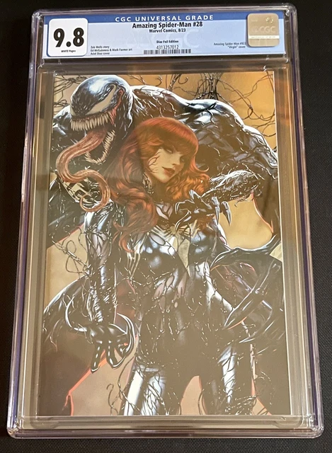 Amazing Spider-Man #28 Cgc 9.8  - Ariel Diaz Foil Virgin Variant Edition Nm/M