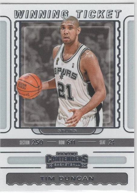 2019-20 Panini Contenders Tim Duncan Winning Ticket #23