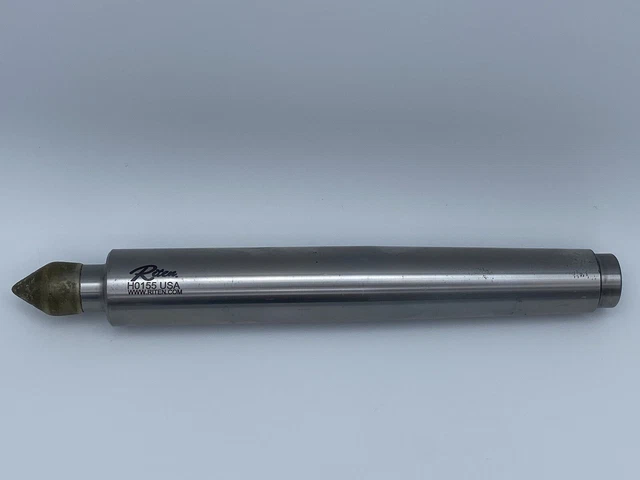 Riten Custom Order Carbide Tipped Dead Center, 4MT, Lathe Tool, Made In USA!