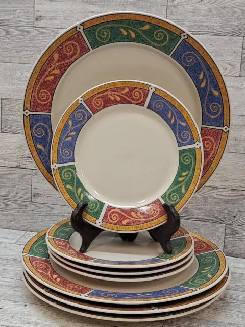 Oneida Majesticware Persia Set Of 4 Each Dinner 10½" And Salad Plates 7½" Inch