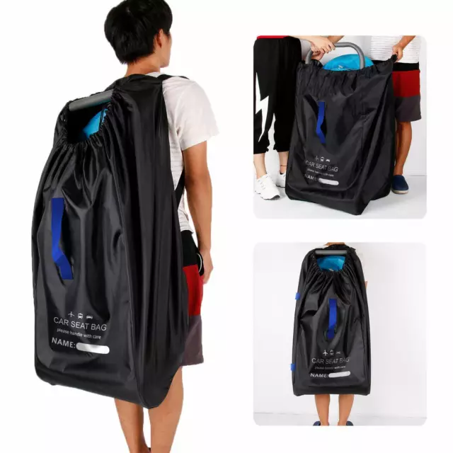 Car Baby Seat Travel Bag Stroller Bag for Airplane Gate Check Bag Padded Straps 2