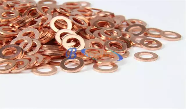 For Thick 2mm Multiple Sealing Ring Spacer Copper Flat Gaskets Crush Washer Boat