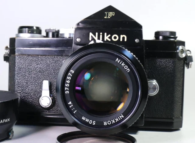 AS-IS] Nikon F Eye level Silver 35mm SLR Film Camera From Japan