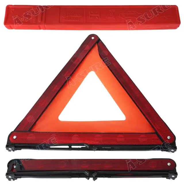 Car Triangle Safety Warning Reflective Foldable Road Emergency Parking Sign USA