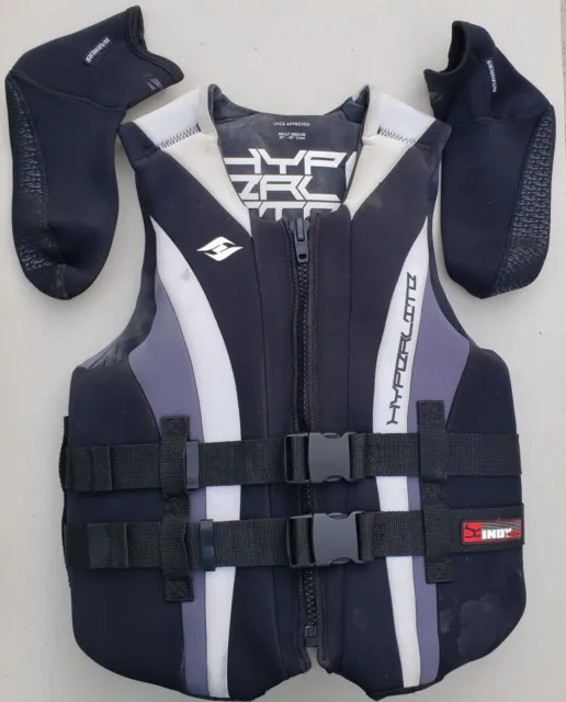 Men's Neopren Life Jacket SKI VEST US Coast Guard Approved Surfing Fishing M 3