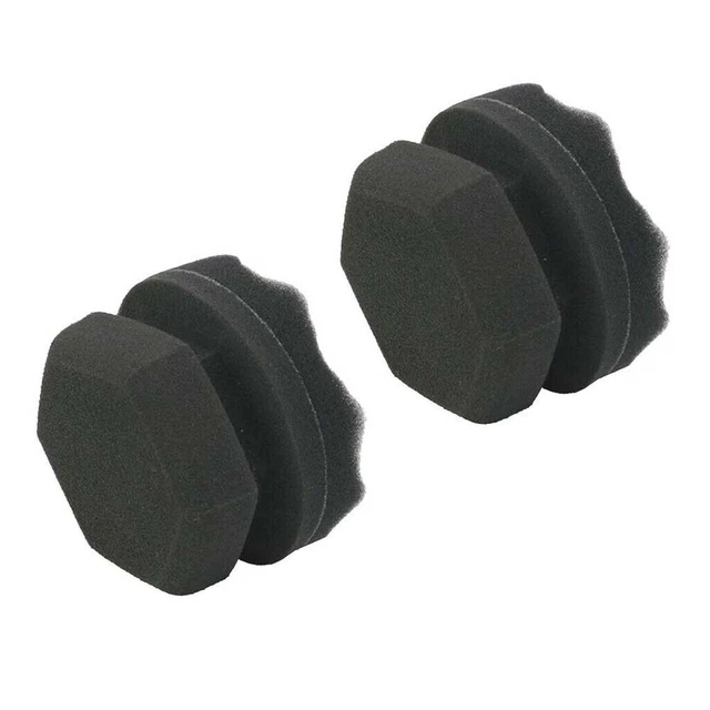 Éponges De Polissage Pour Pneus, 6 Pièces, Tampons Applicateurs De Contour, De Couleur Brillante, De Cire