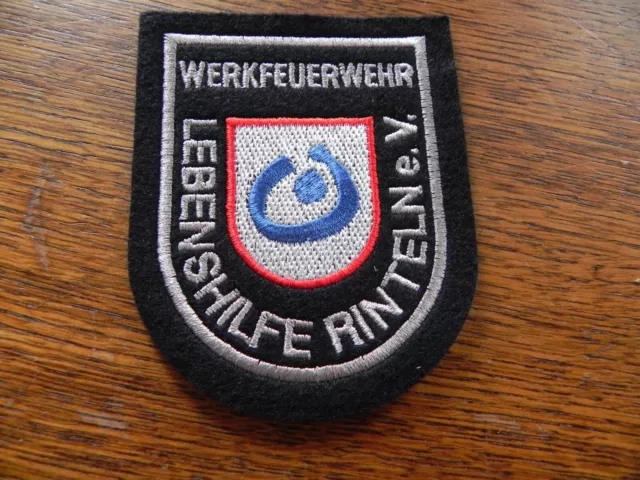 WF Lebenshilfe Rinteln e.V. Werkfeuerwehr  Patch Ärmelabzeichen Feuerwehr