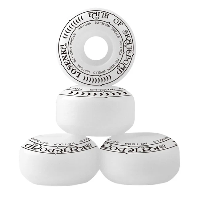 4 StüCk 52Mmx30Mm 95A Skateboard PU Doppel Wippe AbwäRtsgeschwindigkeit Gle I7B1