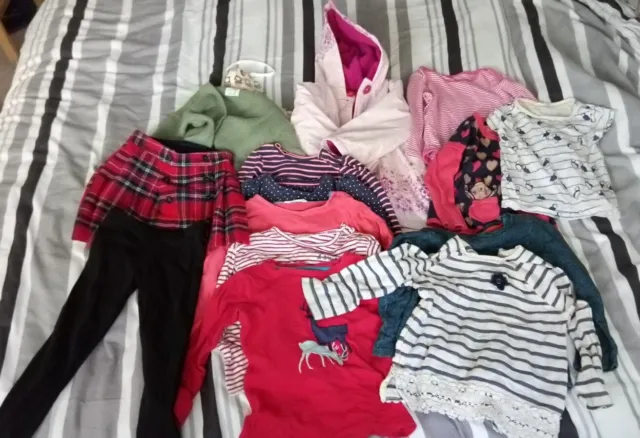 Lovely Girls Clothes Bundle, Age 2-3,15 items, Tops, Jacket Etc.