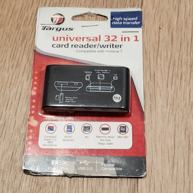 Targus Universal Memory Card 2.0 Reader/Writer TGR-CR25 (R1) 32 in 1 High Speed