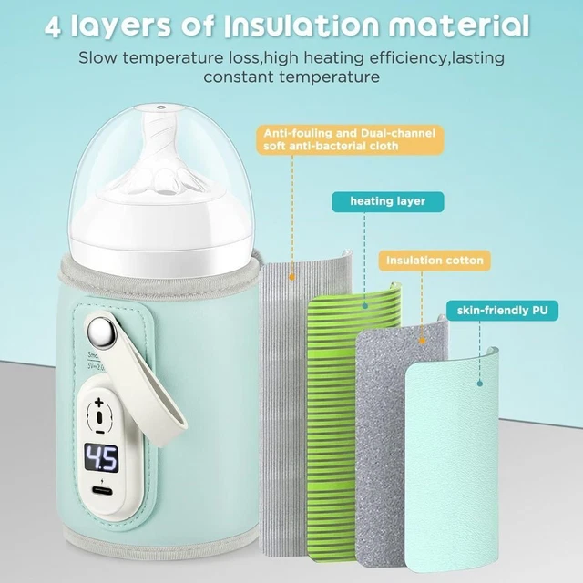 Warmer Bottle Tool Baby Milk Heat Keeper LED Display Bottles Warmers  Baby