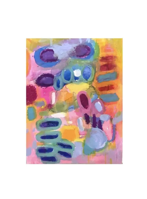 Abstract Watercolour Painting By Kenna Artist Trading Card ATC ACEO