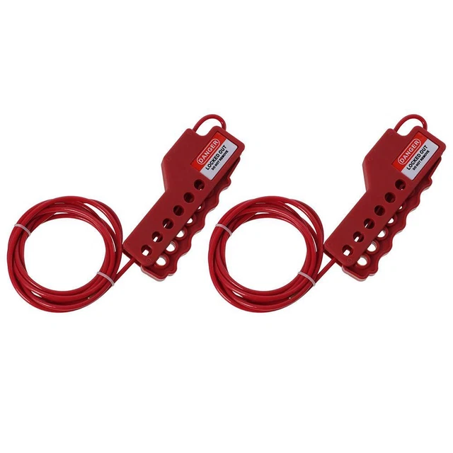 Pacchetto blocco cavi rosso versatile sicurezza industriale