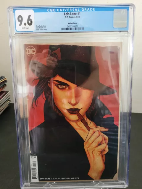 Lois Lane #1 Cgc 9.6 Graded 2019 Dc Comics Jenny Frison Variant Cover Art