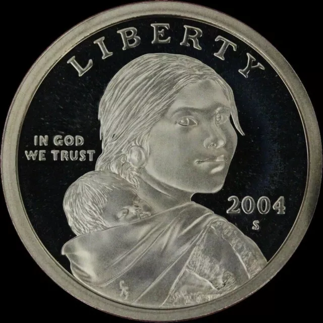 2004 S Native American Sacagawea Dollar Gem Deep Cameo PROOF US Mint Coin!