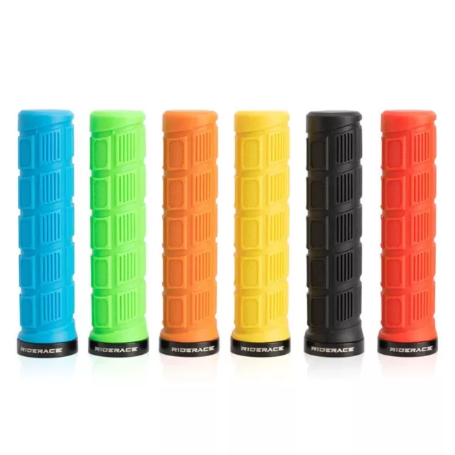 RockBros Bicycle Grips Rubber Handlebar Grips Double Lock-on MTB BMX Bike 22.2mm