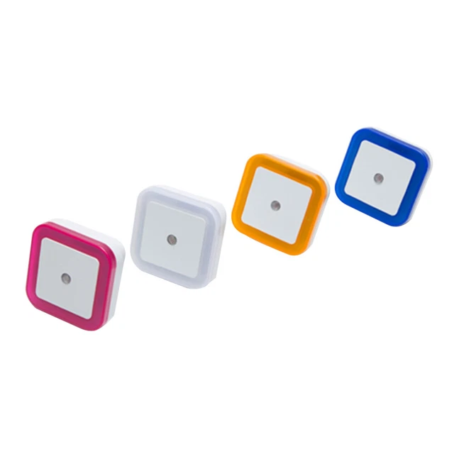 4pcs Plug-In LED Night Light Lamps White Nightlights with Dusk to Dawn Sensor