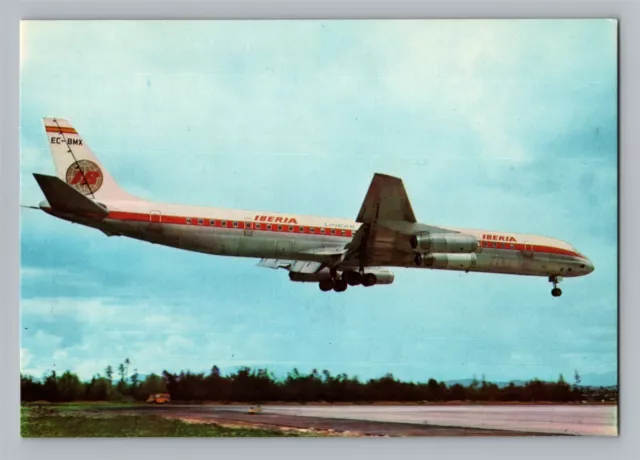 Aviation Airplane Postcard Iberia Lineas Airlines ECBMX Movifoto Q1